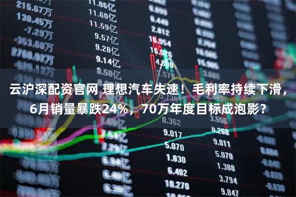 云沪深配资官网 理想汽车失速！毛利率持续下滑，6月销量暴跌24%，70万年度目标成泡影？