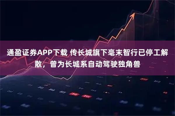 通盈证券APP下载 传长城旗下毫末智行已停工解散，曾为长城系自动驾驶独角兽